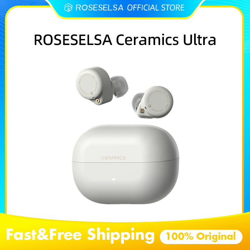 Telephone Headset Office - ROSESELSA セラミックス超ワイヤレスイヤホン 50dB ハイブリッド ANC HiFi