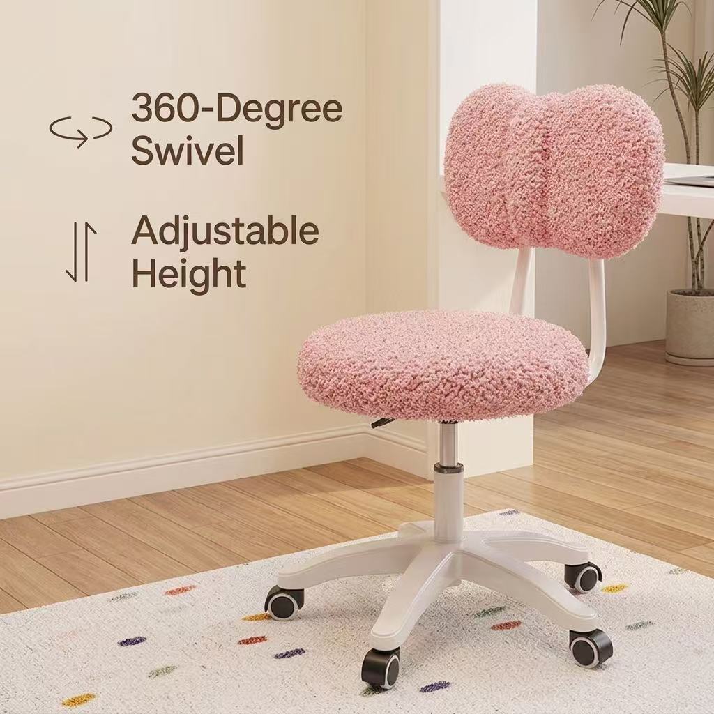 キュートなブークル素材の回転オフィスチェア360 °   回 - Office Furniture And Desks のレビューと価格