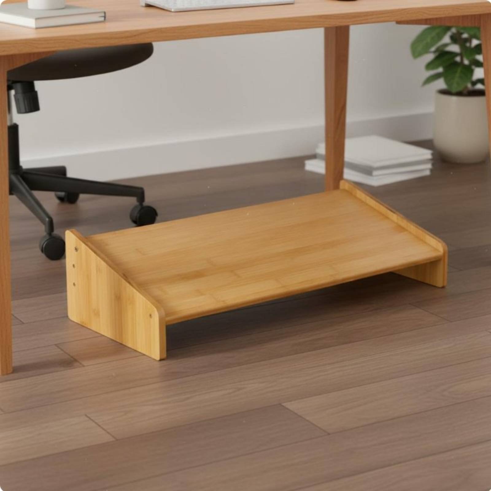 デスク下フットレスト 幅広表面 オフィス用フットスツール 角 - Office Furniture And Desks のレビューと価格