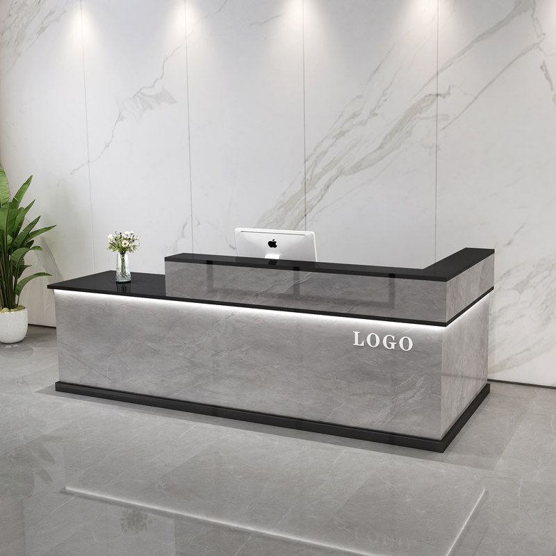 収納付き高級受付デスク、カスタムメイドの高級美容産業用受付カ - Office Furniture In Usa のレビューと価格