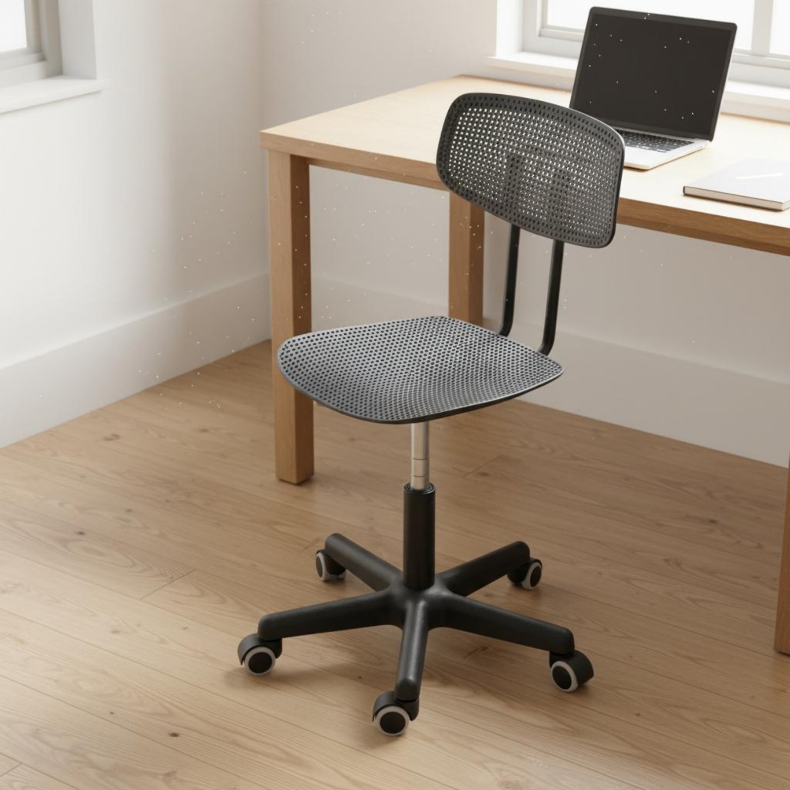調節可能なローリングデスクチェア、通気性のあるデザイン、回転 - Office Furniture And Desks のレビューと価格