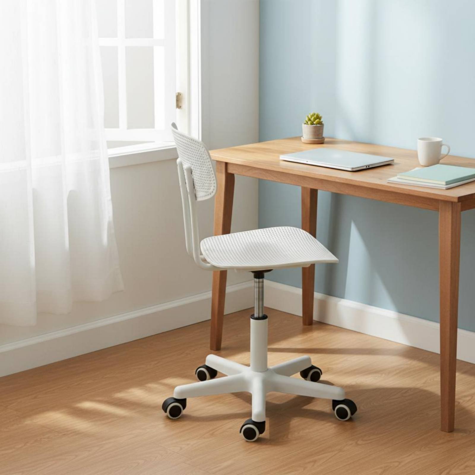 調節可能なローリングデスクチェア、通気性のあるデザイン、回転 - Office Furniture And Desks のレビューと価格