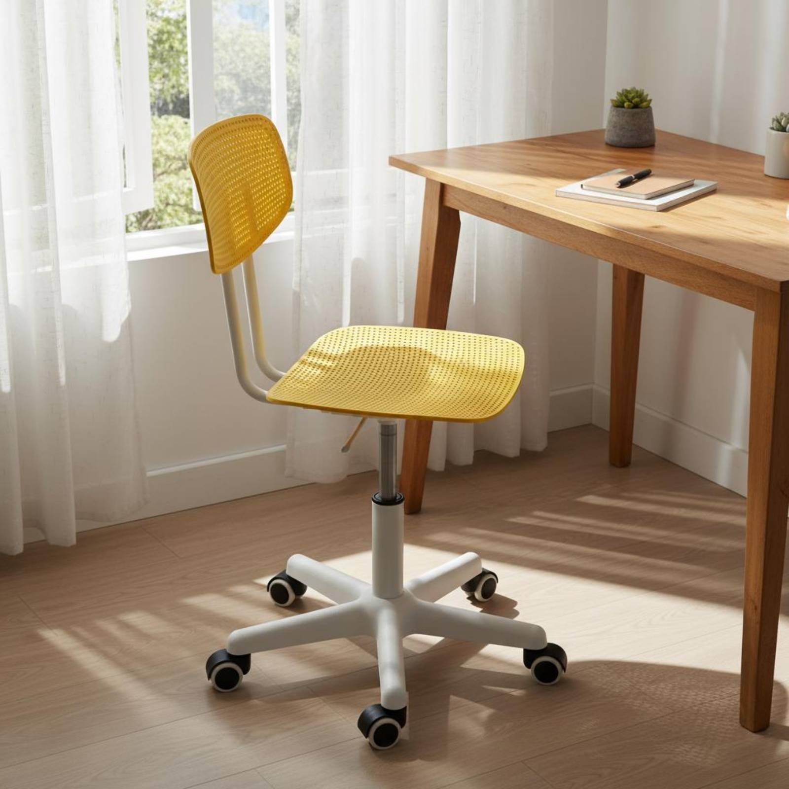 調節可能なローリングデスクチェア、通気性のあるデザイン、回転 - Office Furniture And Desks のレビューと価格