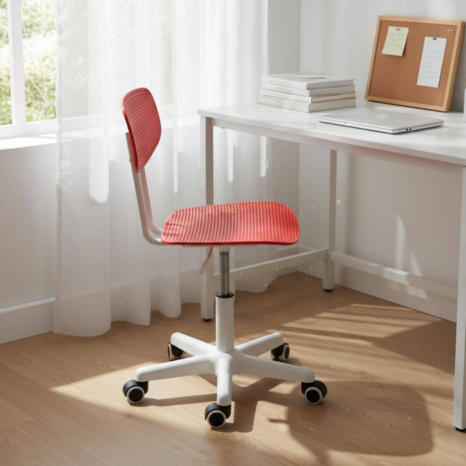 調節可能なローリングデスクチェア、通気性のあるデザイン、回転 - Office Furniture And Desks のレビューと価格