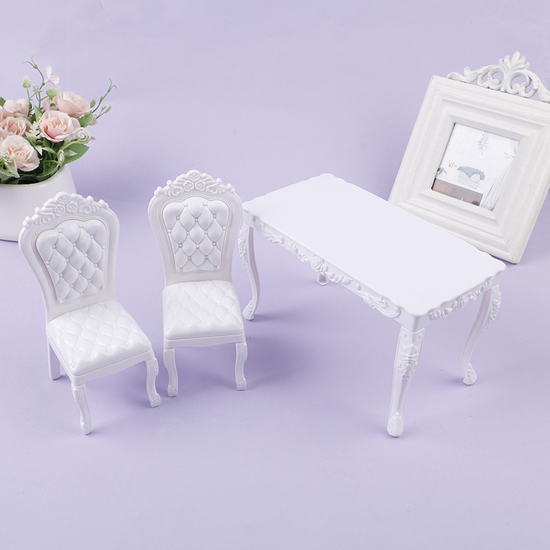 新しいドールハウス 1:6 キッチン家具 ダイニングテーブル - Office Furniture And Desks のレビューと価格