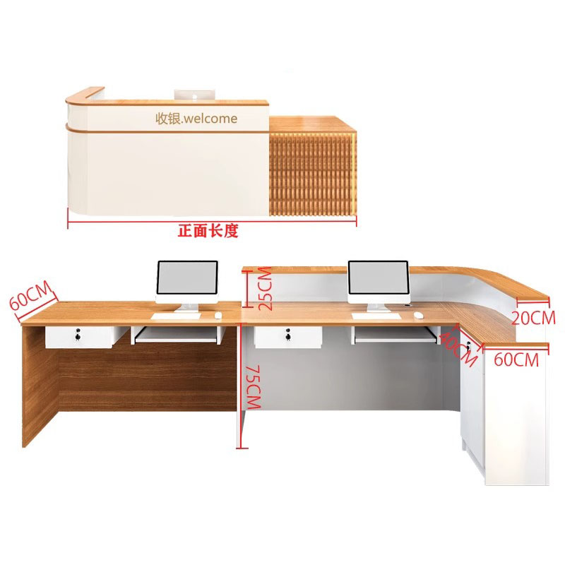 高級感のある受付カウンター、シニア向けモダンで美しい工業風デ - Office Furniture In Usa のレビューと価格