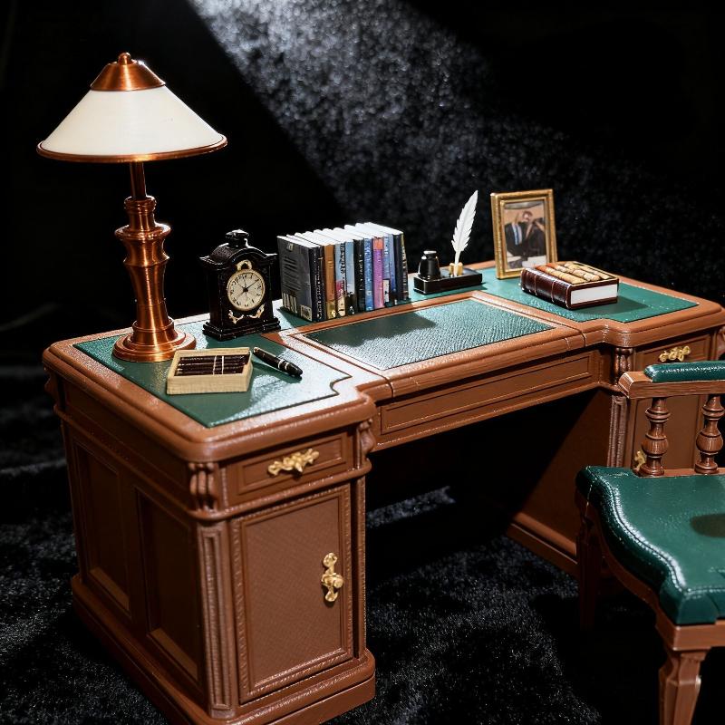 1:12 スケールドールハウスミニヴィンテージオフィスデスク - Office Furniture And Desks のレビューと価格
