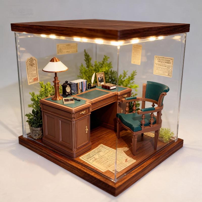 1:12 スケールドールハウスミニヴィンテージオフィスデスク - Office Furniture And Desks のレビューと価格