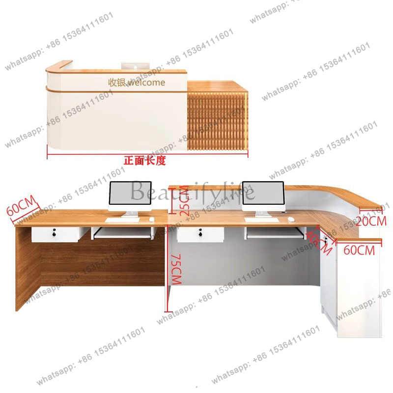 FGストレージラグジュアリーレセプションデスク、シニアカスタ - Office Furniture In Usa のレビューと価格