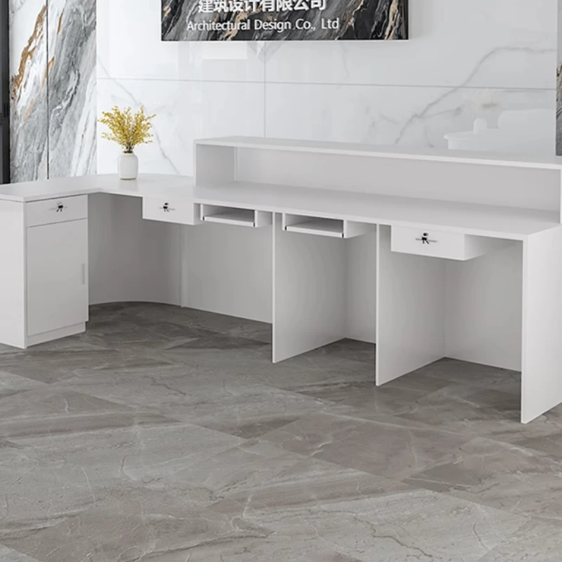 収納付き高級受付デスク、カスタムビューティーデコレーション、 - Office Furniture In Usa のレビューと価格