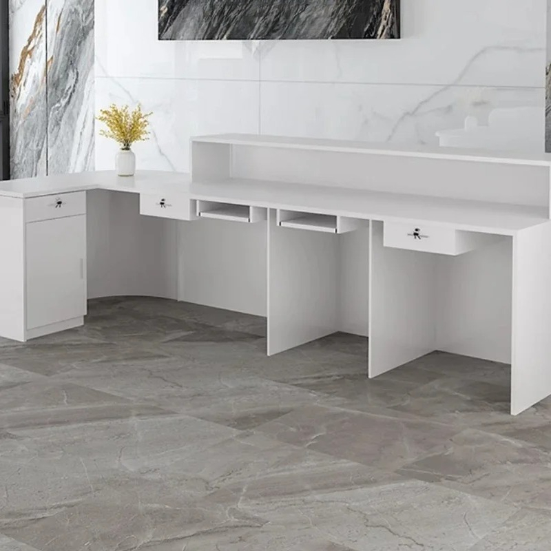 高級収納付き受付デスク シニア向けカスタムビューティーデコレ - Office Furniture In Usa のレビューと価格