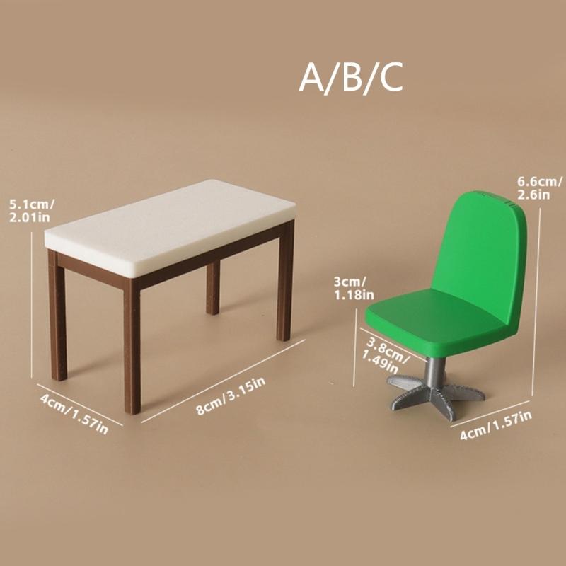 ミニオフィスシーンアクセサリー 2 ピースセットドールハウス - Office Furniture In Usa のレビューと価格