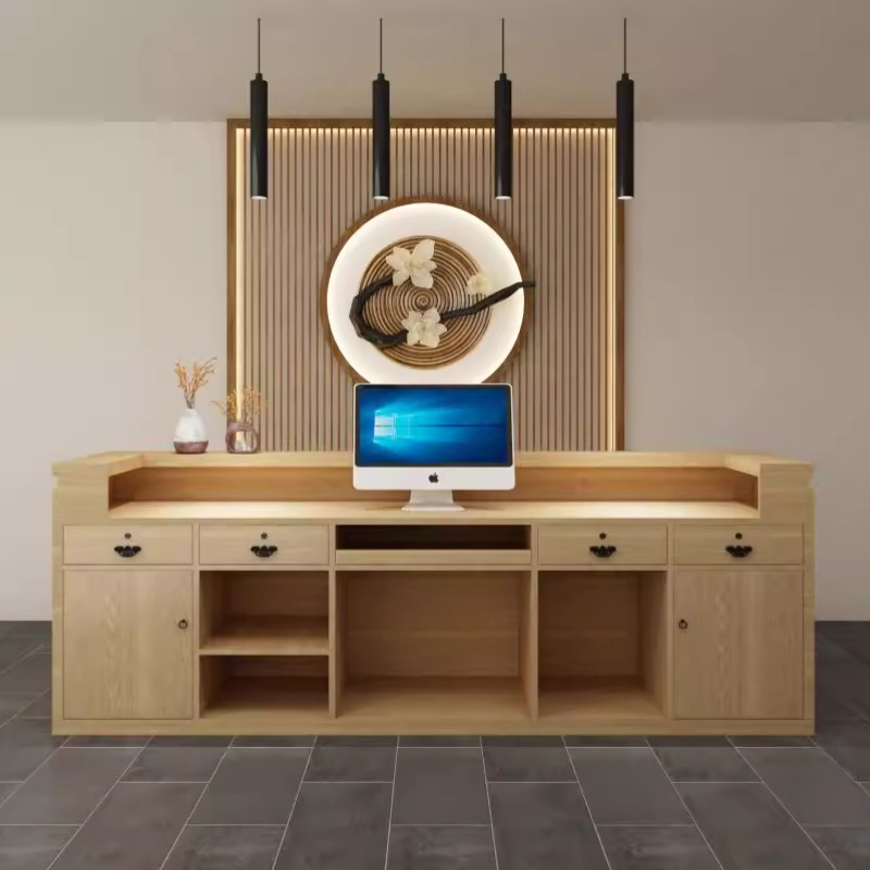 シンプルでクラシックな受付デスク、シニアスタイルの美容院、ア - Office Furniture In Usa のレビューと価格