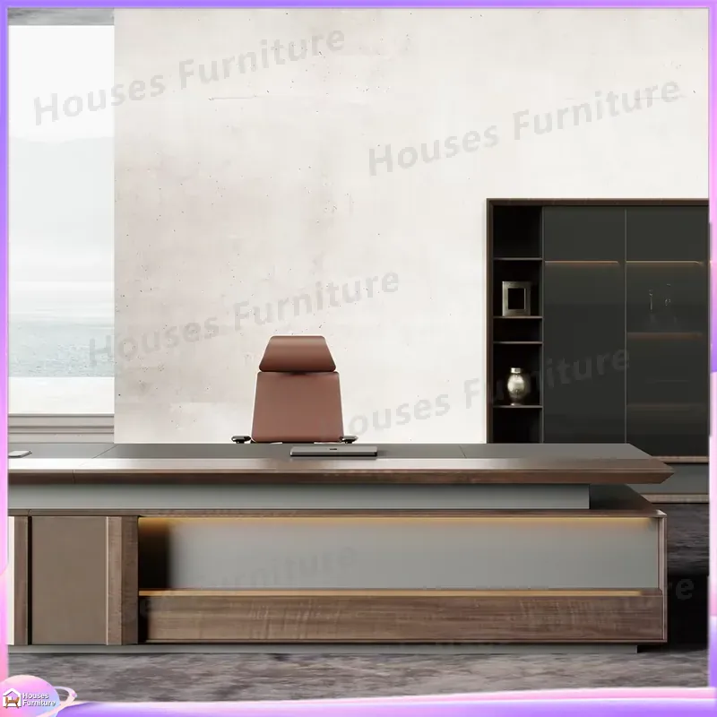 高級エグゼクティブデスク 無垢材オフィス家具 ブラウン CE - Office Furniture And Desks のレビューと価格