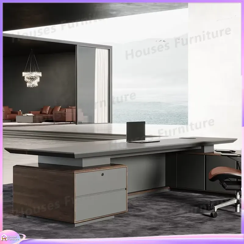 高級エグゼクティブデスク 無垢材オフィス家具 ブラウン CE - Office Furniture And Desks のレビューと価格