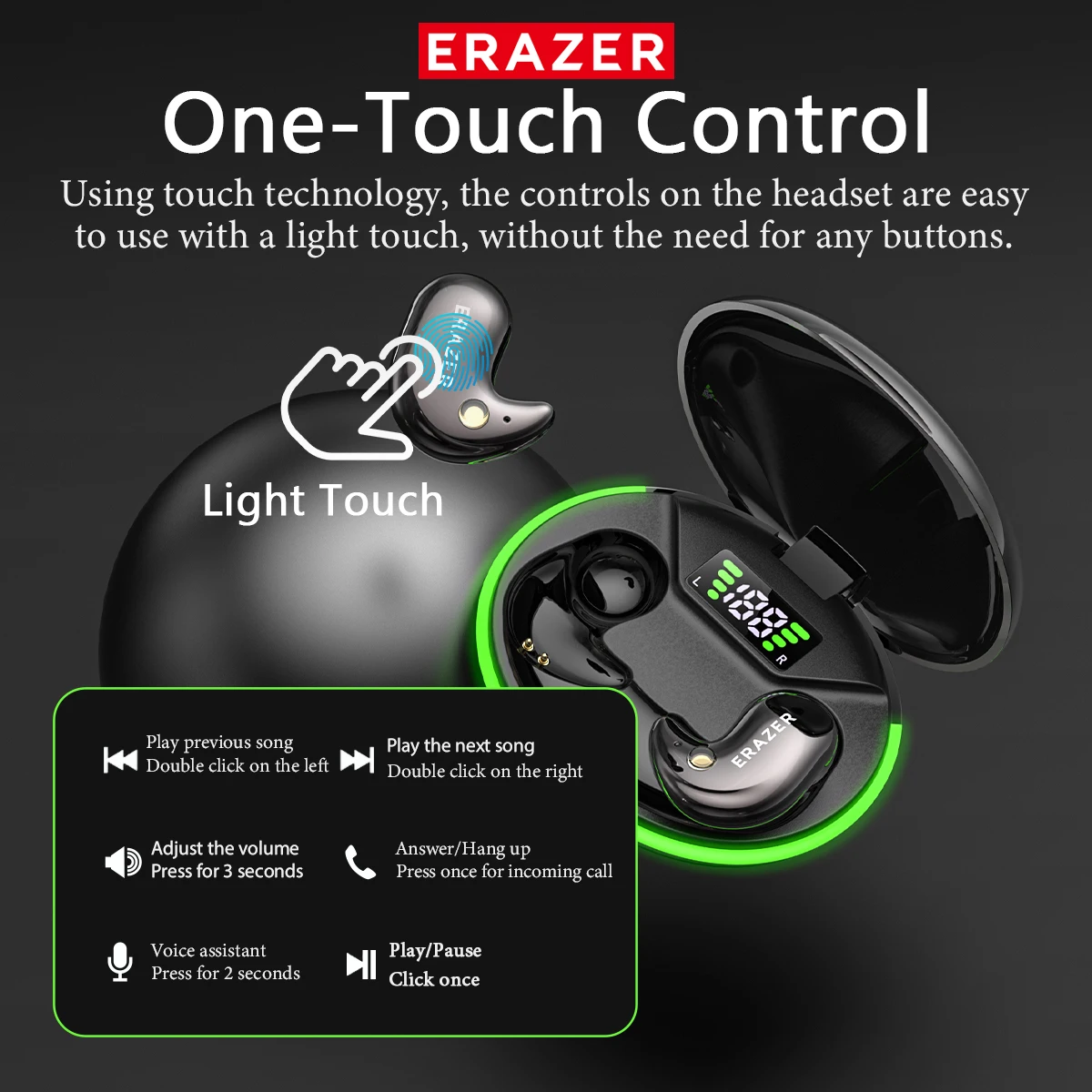 EARZER XF58 インイヤー型Bluetoothヘッド - Telephone Headset Office のレビューと価格