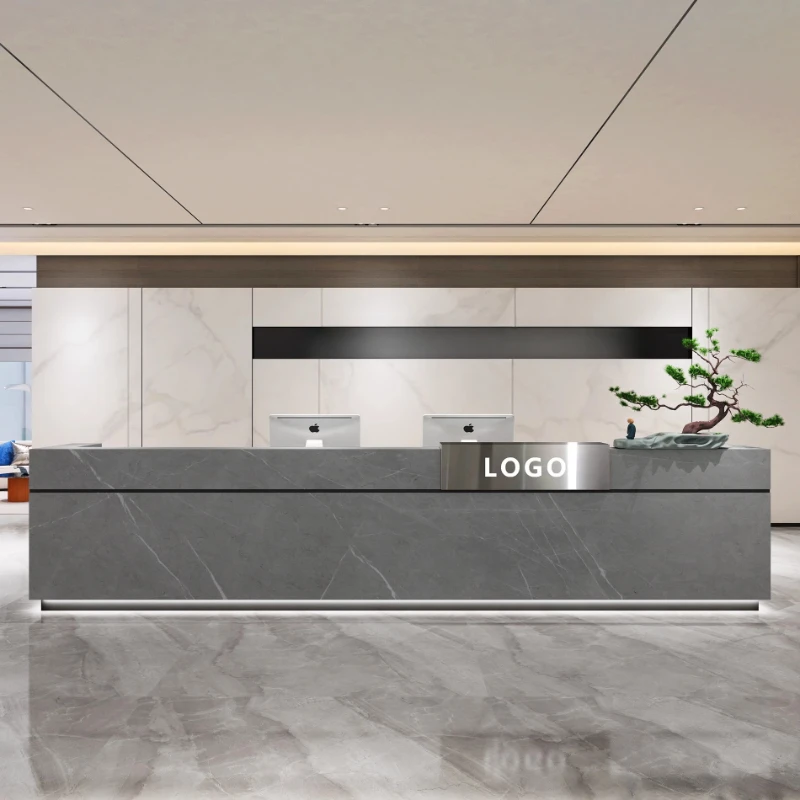 高級感のあるレセプションデスク、上級者向けモダンビューティー - Office Furniture In Usa のレビューと価格