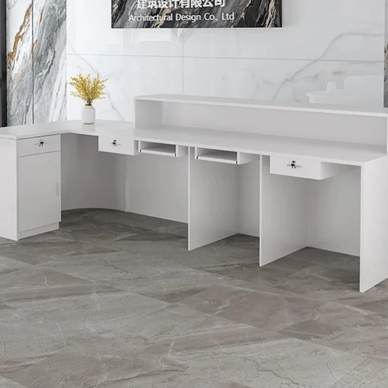 高級収納付き受付デスク シニア向けカスタムビューティーデコレ - Office Furniture In Usa のレビューと価格