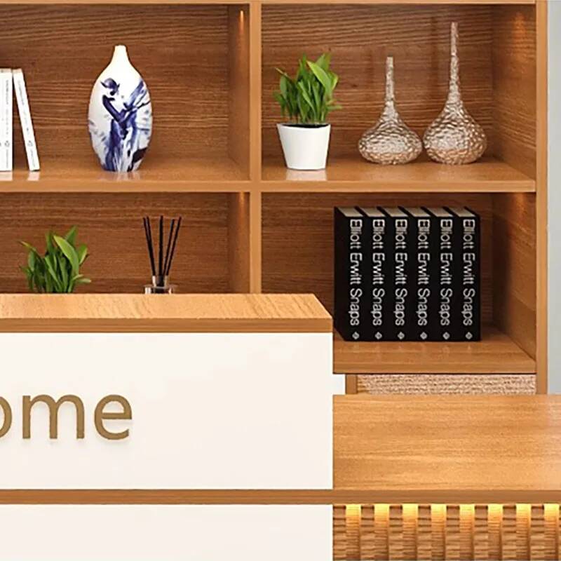 高級収納付き受付デスク、シニア向けカスタムビューティー産業用 - Office Furniture In Usa のレビューと価格
